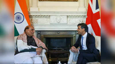 राजनाथ सिंह ने ऋषि सुनक से की मुलाकात, 22 साल में भारतीय रक्षा मंत्री की ब्रिटेन की पहली यात्रा