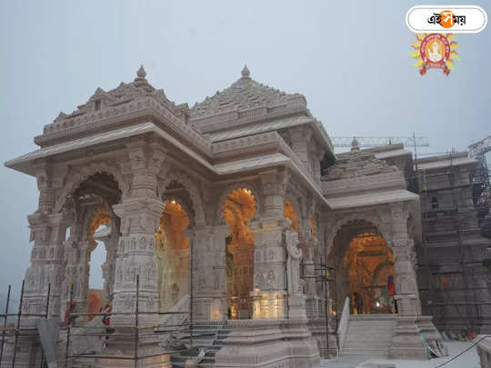 Ram Mandir: উদ্বোধনের ৬ দিনের অপেক্ষা! মেঝেতে চোখ ধাঁধানো কারুকার্য, সামনে এল রাম মন্দিরের নতুন ছবি 