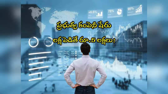 Multibagger: రూ.15 వేల కోట్ల ఆర్డర్.. ప్రభుత్వ కంపెనీ షేర్లు అదుర్స్.. లక్ష పెడితే రూ.5 లక్షలు! 