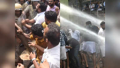 Rahul Mamkootathil Arrest Protest: രാഹുലിൻ്റെ അറസ്റ്റ്: പ്രതിഷേധം തുടർന്ന് യൂത്ത് കോൺഗ്രസ്, സംഘർഷം; ജലപീരങ്കിയും ലാത്തിയും കൊണ്ട് നേരിട്ട് പോലീസ്