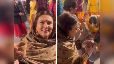 अयोध्या की ठंड में कुल्हड़ वाली चाय का लुत्फ उठाती दिखीं मां सीता दीपिका चिखलिया, पैर छूने वालों की लगी लाइन