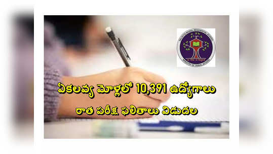 EMRS Result 2023: స్కూళ్లలో 10,391 ప్రభుత్వ ఉద్యోగాలు.. రాత పరీక్ష ఫలితాలు విడుదల