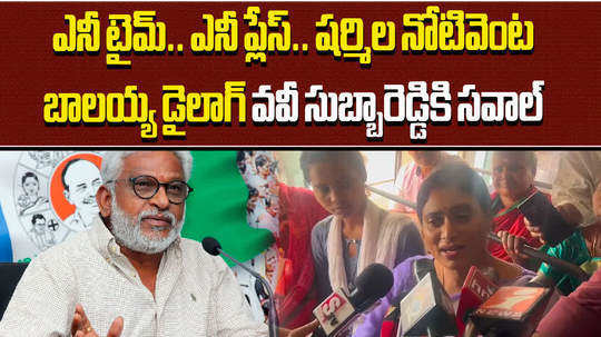 ys sharmila respond in yv subba reddy comments