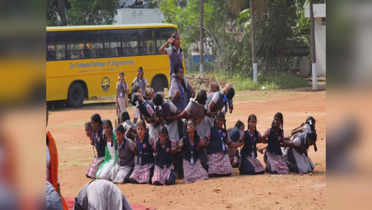 கோவையில் குடியரசு தின ஒத்திகை நிகழ்ச்சியை விழாக்கோலமாக்கிய மாணவிகள்!