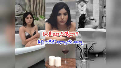 Bigg Boss Pinky: బిగ్‌బాస్ పింకీ అందాల అరాచకం.. బాత్‌ టబ్‌లో మందు గ్లాసుతో