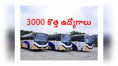 TSRTC: తెలంగాణ RTCలో 3000 కొత్త ఉద్యోగాలు.. ఈనెల 31న గుడ్‌న్యూస్‌