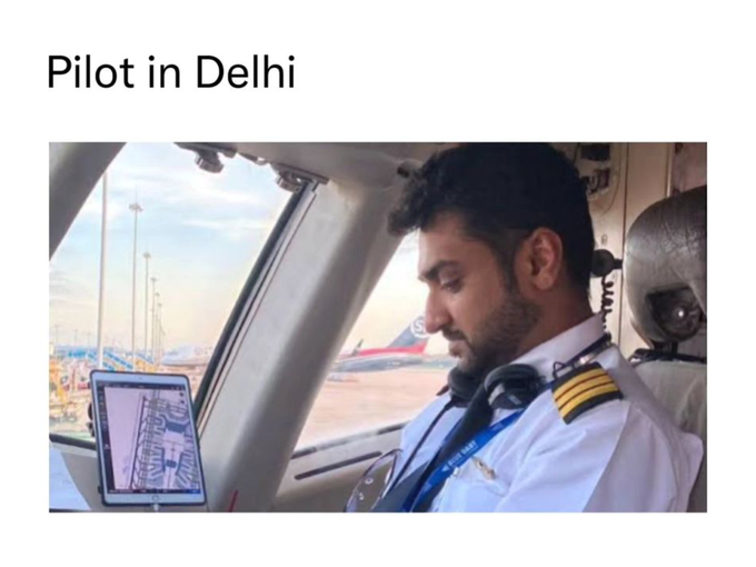 दिल्लीमध्ये पायलटची नोकरी करणं