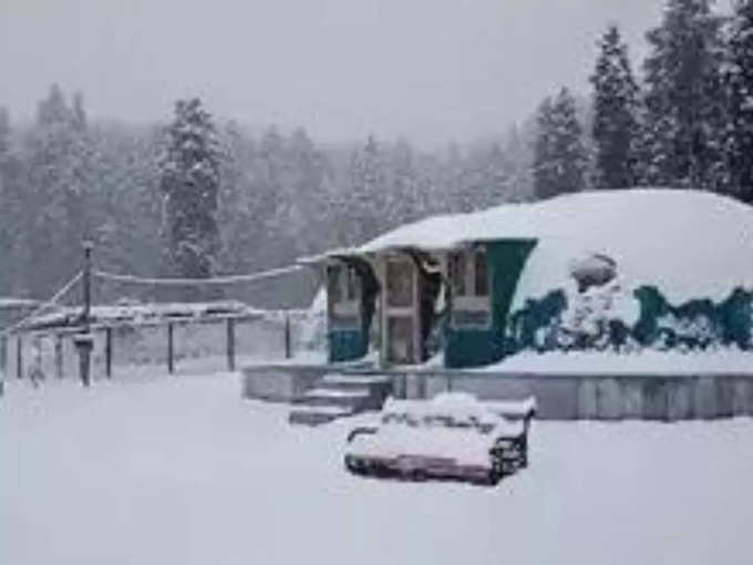 हिमाचल के साथ-साथ जम्मू-कश्मीर में भी जमकर बर्फबारी