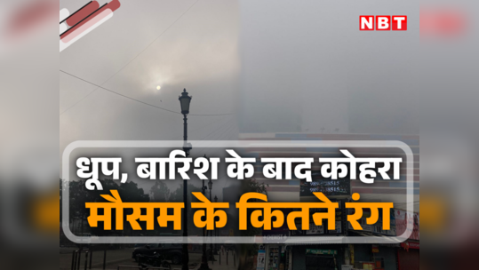 Delhi Weather : बारिश के बाद दिल्ली-नोएडा में धूप और धुंध का खेल, सूर्यदेव परेशान, देखिए तस्वीरें 