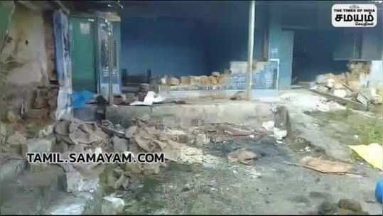 herd of wild elephants ransacked a rationshop in coimbatore