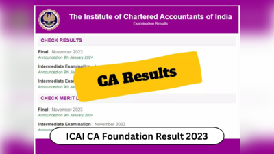 ICAI CA Foundation Result: सीए फाऊंडेशन परीक्षेचा निकाल लागला; विद्यार्थ्यांना ऑनलाइन निकाल पाहता येणार