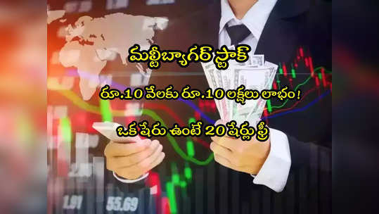 Bonus Shares: 10వేలు పెడితే రూ.10 లక్షలొచ్చాయ్.. ఇప్పుడు 1 షేరుకు 20 షేర్లు ఫ్రీ.. హైరిటర్న్స్ ఇచ్చిన స్టాక్ ఇదే! 