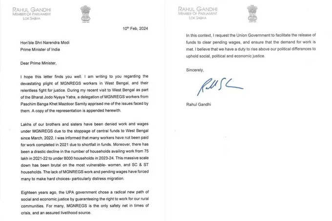 Rahul Gandhi Letter To PM Modi