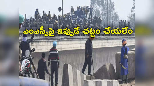 Minimum Support Price: కనీస మద్దతు ధరపై హడావుడిగా చట్టం తీసుకురాలేం.. తేల్చేసిన కేంద్రం 