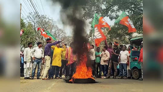 हाई कोर्ट की परमीशन लेकर संदेशखाली जा रहे सुवेंदु अधिकारी को बंगाल पुलिस ने रोका, जमकर हंगामा, धरने पर बैठी BJP