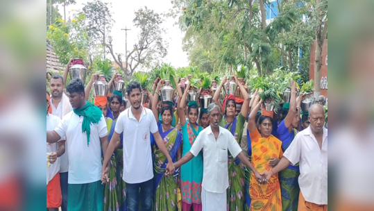 ஸ்ரீ பகவதி அம்மன் கோவில் கும்பாபிஷேக விழா-மிகப்பிரமாண்டமாக காவிரி ஆற்றில் இருந்து தீர்த்த குடம் எடுத்து வரப்பட்டது!