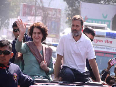 खुली जीप में एक साथ राहुल और प्रियंका... मुरादाबाद में कांग्रेस की न्याय यात्रा से दीदी की UP में एंट्री