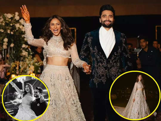 रकुल प्रीत सिंह की ड्रीमी संगीत नाइट, दुल्हनिया को गोद में उठाकर नाचे जैकी भगनानी, शादी के 4 दिन बाद दिखाई झलक