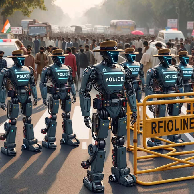 अलर्ट मोड पर रहेंगी रोबोट पुलिस