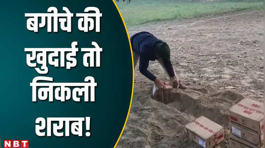 bihar police seized liquor by digging in mango orchard in gopalganj