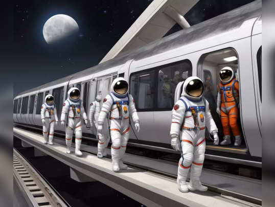 जब चांद पर दौड़ेगी मेट्रो, तो कैसा होगा नजारा, AI ने दिखा दिया 