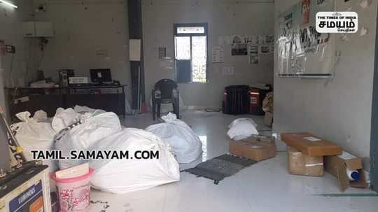 theft in courier office at virudhunagar