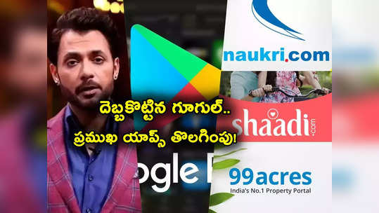 Naukri App Removed: గూగుల్ షాకింగ్ నిర్ణయం.. నౌకరీ, మ్యాట్రిమోనీ, షాదీ యాప్స్ అవుట్.. 