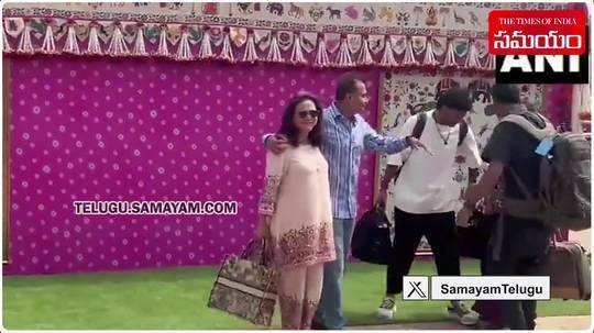 anil ambani family at anant ambani radhika merchant pre wedding celebrations in jamnagar