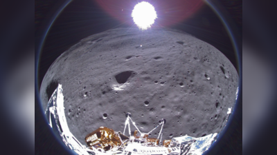 मृत्यूपूर्वी ओडिसियस मून लँडरने घेतली चंद्रकोर पृथ्वीची अंतिम प्रतिमा