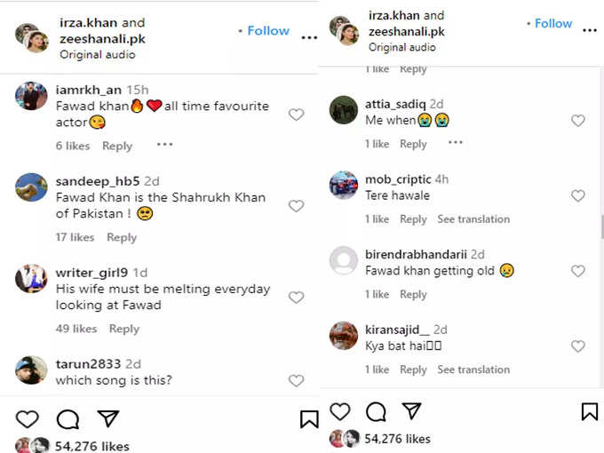 fawad khan comment