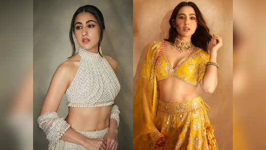 Sara Ali Khan: லெஹங்காவில் வேற லெவல் அழகாக இருக்கும் சாரா அலி கான் 