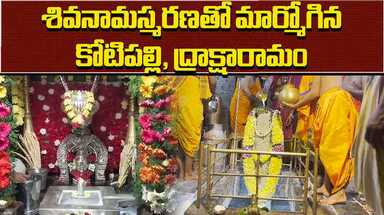 devotees throng draksharamam temple and kotipalli someswara swamy temple on mahashivratri 2024