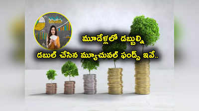 SIP: ఇన్వెస్టర్ల సంపదను డబుల్ చేసిన మ్యూచువల్ ఫండ్స్ ఇవే.. మూడేళ్లలోనే లక్షకు ఎంతొచ్చిందో తెలుసా? 