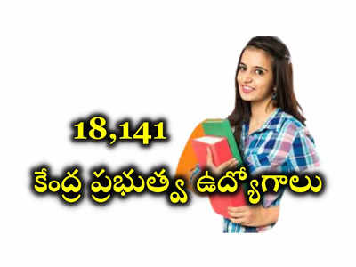 Government Jobs : 18,141 కేంద్ర ప్రభుత్వ ఉద్యోగాలకు నోటిఫికేషన్‌ విడుదల.. విభాగాల వారీగా ఖాళీలివే