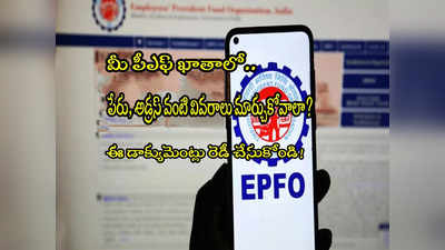 EPFO: మీ పీఎఫ్ అకౌంట్‌లో మార్పులు చేయాలా? ఈ డాక్యుమెంట్లు తప్పనిసరి.. లిస్ట్ చూసుకోండి! 