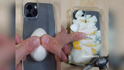 हायो रब्बा! iPhone के ऊपर फोड़ा अंडा और मारा हथौड़ा, वीडियो देख भड़के यूजर्स ने इन्फ्लुएंसर की लगा दी क्लास