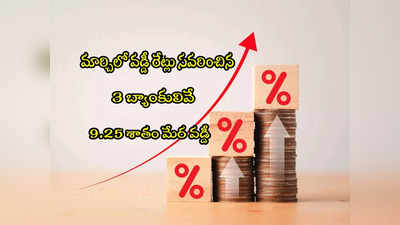 FD Rates: డిపాజిట్లపై 9.25 శాతం వడ్డీ ఇస్తోన్న 3 బ్యాంకులు ఇవే.. వారికి అధిక లాభం!