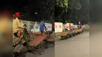 Rickshaw Railgadi Jugaad: बांग्लादेश की सड़क पर दिखी रिक्शा रेलगाड़ी, मेहनत से बचने का देसी जुगाड़ देखकर भारतीय भी फैन हो गए