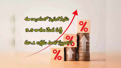 FD Rates: సీనియర్లకు స్పెషల్ స్కీమ్‌తో 9.5 శాతం వడ్డీ.. రూ.1 లక్షకు ఎంతొస్తుందంటే?