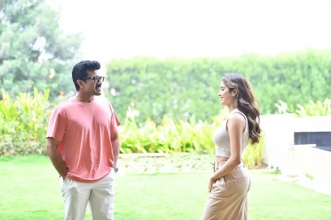 Ram Charan with Janhvi Kapoor