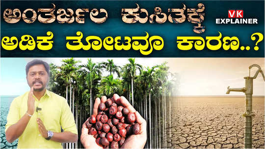 reasons for the decreasing ground water level in karnataka drought situation summer areca nut farming