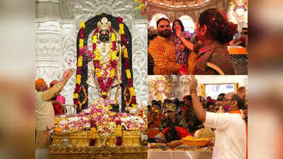 अयोध्या: राम मंदिर में रामलला के साथ पहली बार खेली गई भव्य होली, 495 साल बाद आई शुभ घड़ी