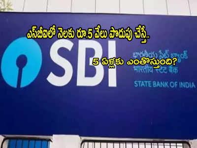 SBI: ఎస్‌బీఐ ఆర్‌డీ స్కీమ్.. నెలకు రూ.5 వేలు జమ చేస్తే.. 5 ఏళ్లకు ఎంతొస్తుంది? మీరే తెలుసుకోండి!