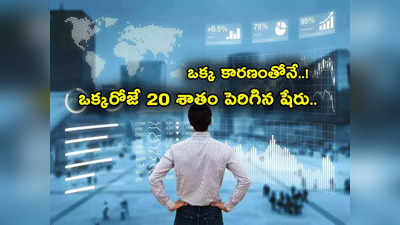 Trending Stocks: ఒక్కరోజే 20 శాతం పెరిగిన షేరు.. ఇన్వెస్టర్లకు కాసుల పంట.. ఒక్క కారణంతోనే..