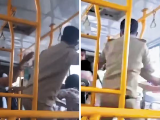 Bus conductor video: चलती बस में कंडक्टर ने की महिला यात्री की पिटाई, वीडियो वायरल होने के बाद सस्पेंड