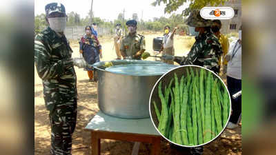Central Forces In West Bengal : ভোটের উত্তাপে সতেজ থাকার চেষ্টা, কেন্দ্রীয় বাহিনীর মেনুতে ‘হিট’ সজনে ডাঁটা