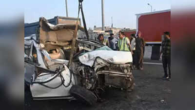 Ghaziabad News: दिल्ली-मेरठ एक्सप्रेस-वे पर स्कूल वैन दुर्घटनाग्रस्त, ड्राइवर और दो बच्चों की मौत