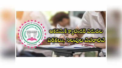 Inter Academic Calendar 2024-25 : అకడమిక్ క్యాలెండర్ వచ్చేసింది.. ప‌రీక్ష‌లు, దసరా, సంక్రాంతి సెలవుల తేదీలివే!