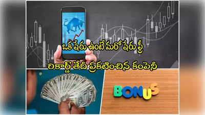 Bonus Shares: ఒక షేరుకు మరో షేరు ఫ్రీ.. రికార్డ్ తేదీ ప్రకటన.. ఏడాదిలోనే లక్షకు రూ.3 లక్షలు! 