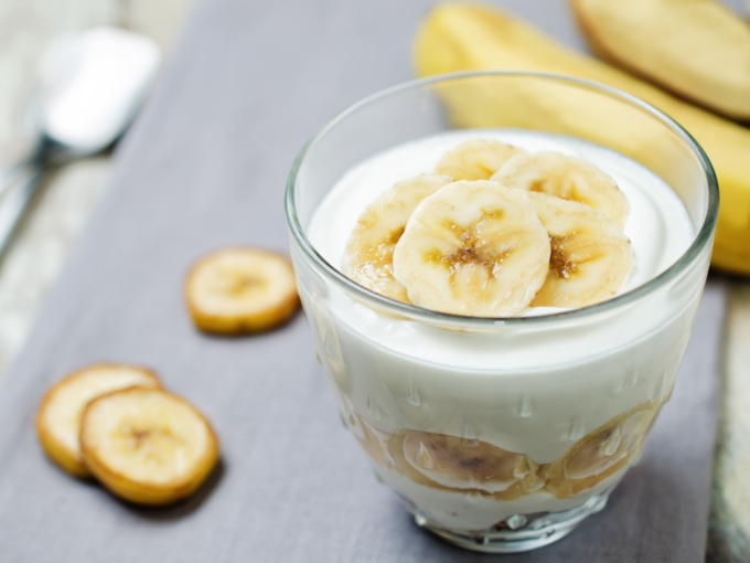 curd yogurt banana
